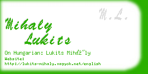mihaly lukits business card